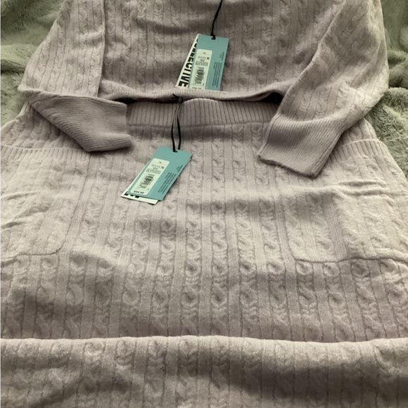 Cable nets sweater set two piece - Picture 2 of 10